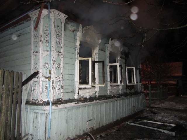 В Ярославской области огнем был уничтожен жилой дом