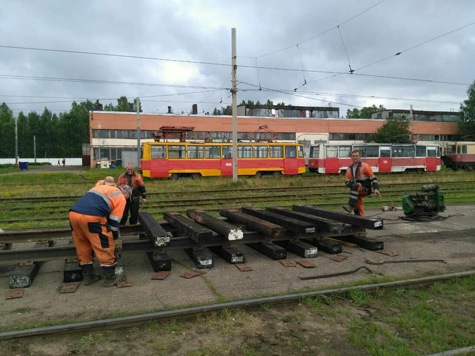 В Ярославле в эти выходные идет ремонт трамвайных путей