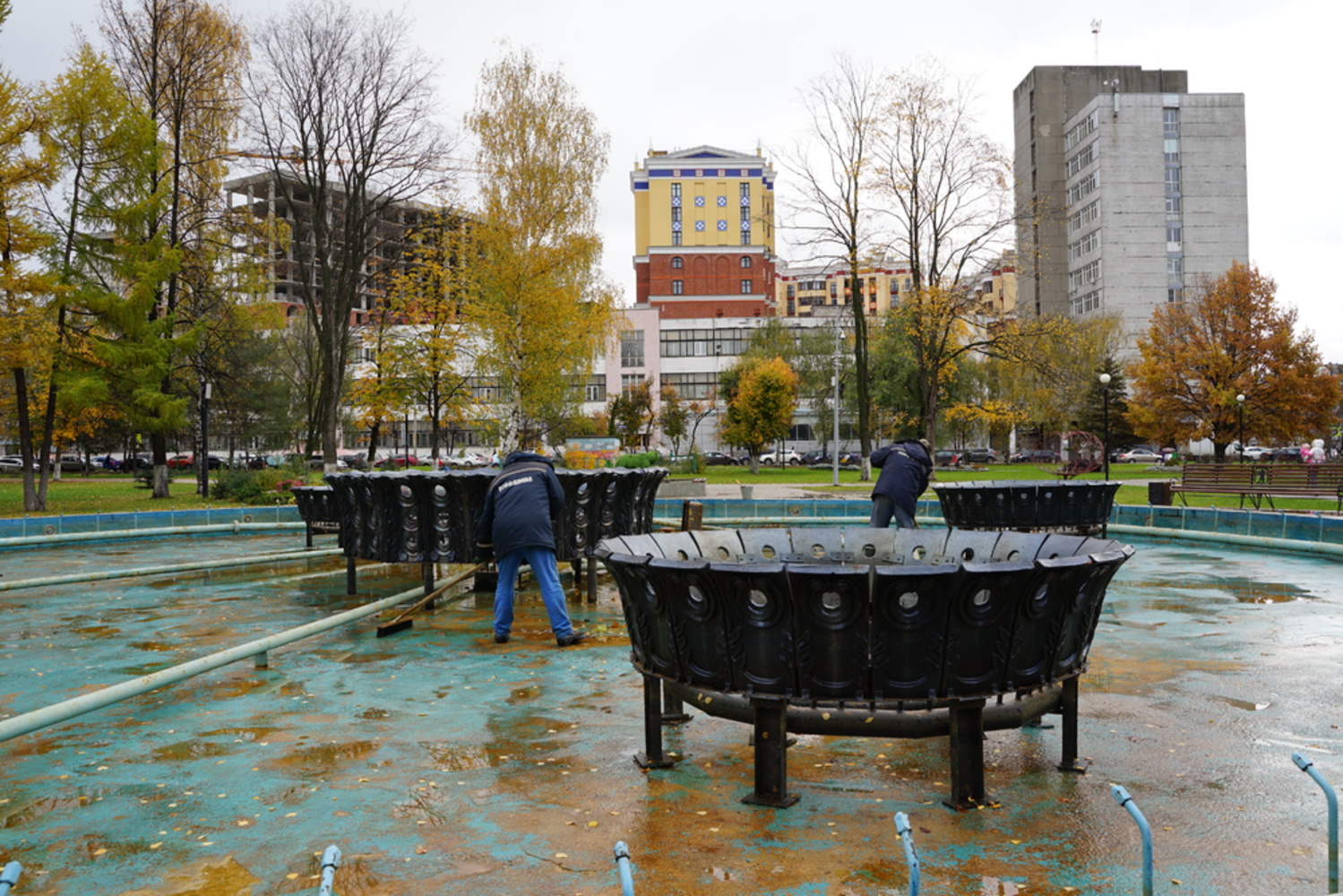 Ярославские фонтаны ушли на зимние каникулы
