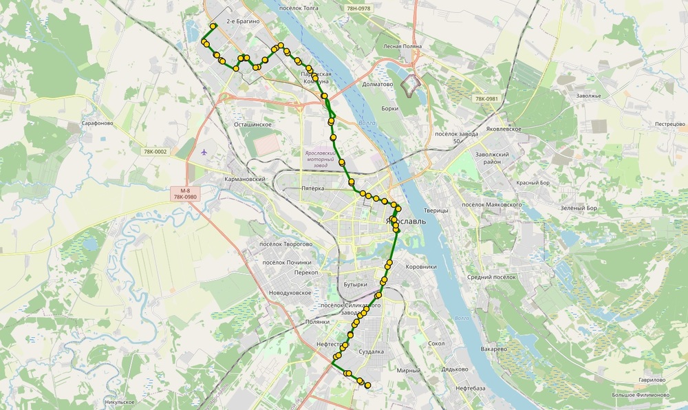 В Ярославле изменили 91-ый маршрут в новом варианте транспортной схемы