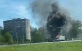 В Ярославской области загорелся грузовик