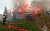 В Ярославской области из-за проводки в бане сгорели несколько построек