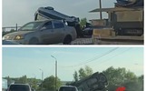 В Ярославле иномарка едва не вылетела с Суринского путепровода