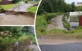 В Мышкине после дождей смыло мост