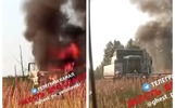 Сначала хлопок: в поле под Ярославлем сгорел КАМАЗ