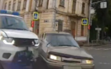 В Ярославле легковушка столкнулась с машиной транспортной полиции