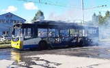 В Рыбинске на маршруте сгорел троллейбус