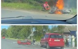 В аварии четырех машин и горевшего байка в Рыбинске есть пострадавшие