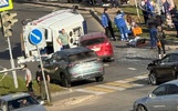 В Тутаеве после ДТП перевернулась «скорая»