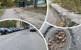 В благоустроенном ярославском дворе асфальт тает как шагреневая кожа