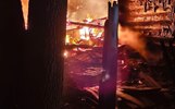 В Ярославской области сгорело заброшенное здание