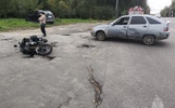В Рыбинске легковушка сбила мотоциклиста