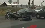 На окружной в Ярославле сбили байкера
