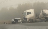 На окружной дороге Рыбинска в ДТП грузовика и КИА пострадали 4 человека