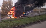 У распределительного центра «Пятерочки» в Ярославле сгорела фура