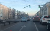 В Ярославле Московский проспект встал в огромной пробке