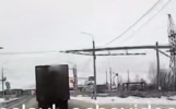 Опубликовано видео тарана габаритной рамки в Ярославле