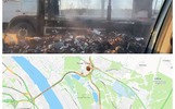 Мост в Ярославле встал в пробки из-за полыхающего грузовика