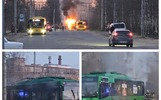 В Рыбинске во время движения загорелся троллейбус