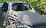 Под Ярославлем погиб водитель перевернувшейся легковушки