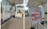В Ярославле вандалы разгромили новую трамвайную остановку