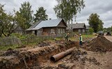 В Ярославской области при укладке трубы рабочего засыпало землей