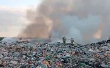 В Ярославской области выросла площадь пожара на мусорном полигоне