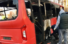 В Ярославле сгорел рейсовый автобус