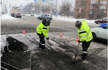 В Ярославле начался зимний ямочный ремонт