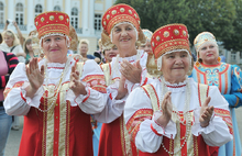 На концерте в Ярославле Надежда Бабкина выступила с русским размахом. Фоторепортаж