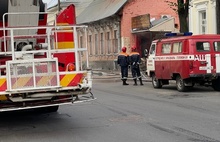 В центре Ярославля горел старинный дом с сауной