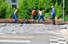 В Ярославле под свежеотремонтированной дорогой прорвало трубу