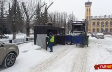 В центре Ярославля установили мусорную площадку нового образца