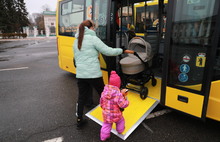 В центре Ярославля горожанам продемонстрировали новые автобусы