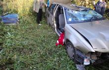 На дороге в Ярославской области пьяный водитель врезался в автобус и «улетел» в кювет