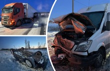 Рейсовый автобус Иваново-Ярославль попал в ДТП из пяти машин
