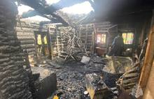 В деревне под Ярославлем дом сгорел из-за дымовой шашки