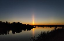 Ярославцы запечатлели закатное гало