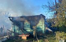 В Ярославской области сгорел жилой дом