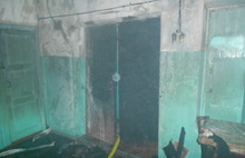 В Ярославской области горел двухэтажный дом