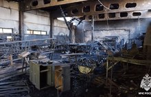 В Ярославской области горел цех по производству мебели