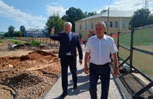 В Любиме продолжается благоустройство центра города и стройка ФОКа