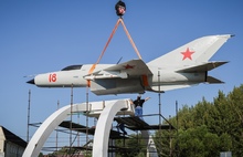 В Рыбинске установили самолёт-памятник