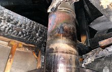Под Ярославлем из-за дымохода печи горела баня