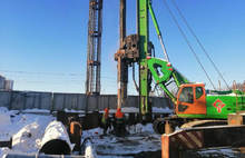 В Ярославле начали строить новую опору третьего моста через Волгу