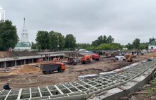 На месте стадиона «Спартаковец» в Ярославле смонтировали каркас амфитеатра