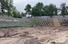 На месте стадиона «Спартаковец» в Ярославле смонтировали каркас амфитеатра