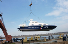 Судостроительный завод Рыбинска спустил на воду патрульный катер «Мангуст» для ФСБ России