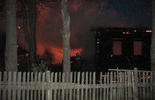 В Угличском районе ночью сгорел частный дом