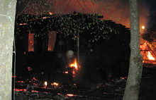 В Угличском районе ночью сгорел частный дом